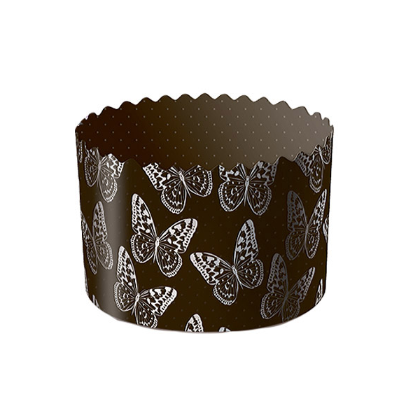 Форма кулич Бабочки коричневые 13,4*10см