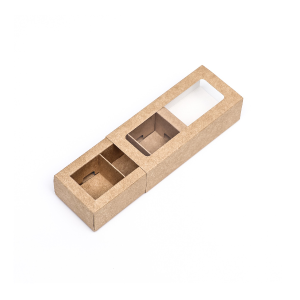 Коробка 3 конфеты Крафт