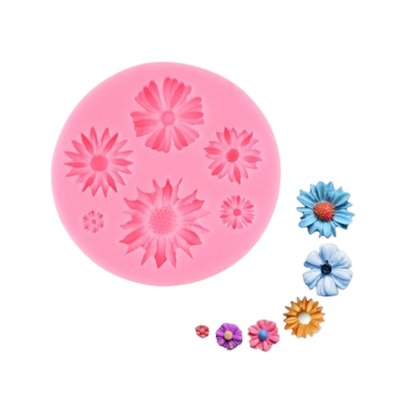 Молд Цветочки 7.5см