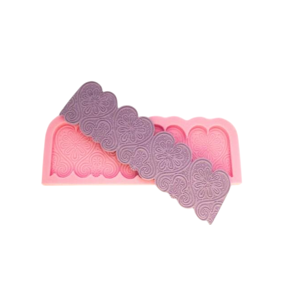 Молд Кружевные сердечки (борт)