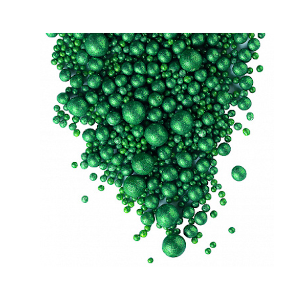 Драже рисовое "Блеск Зелёный" 50 гр