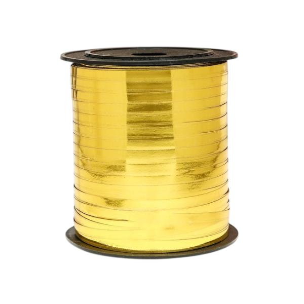 Лента упаковочная Золотая 5мм х 500м (катушка)