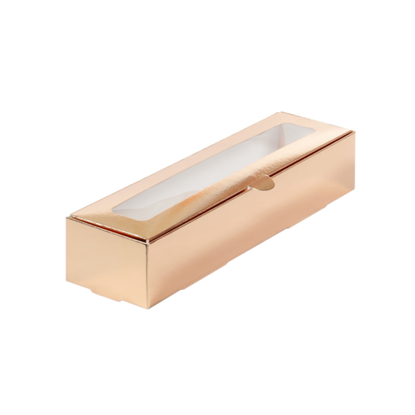 Коробка макарон Золотая 21*5,5*5,5см