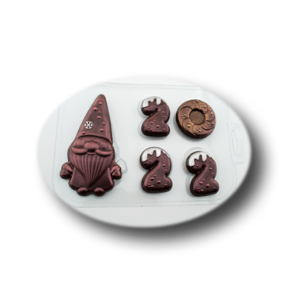 Форма пластик для шоколада Санта