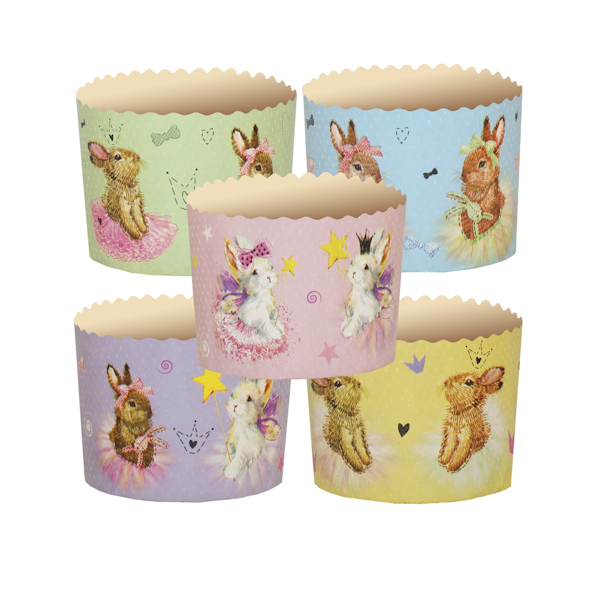 Форма кулич Зайчики 11*8,5см