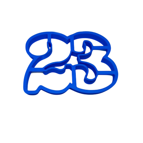 Вырубка пластиковая " 23 " большая 9*14 см