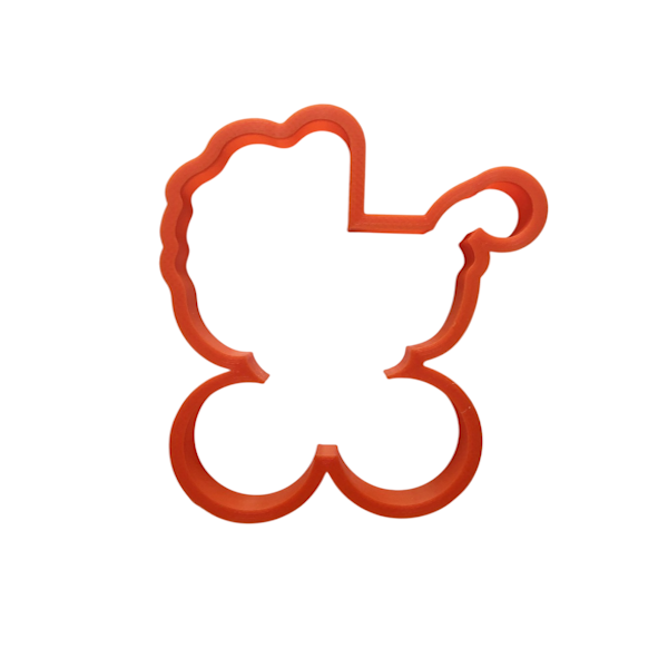 Вырубка пластиковая "Коляска" 9 см