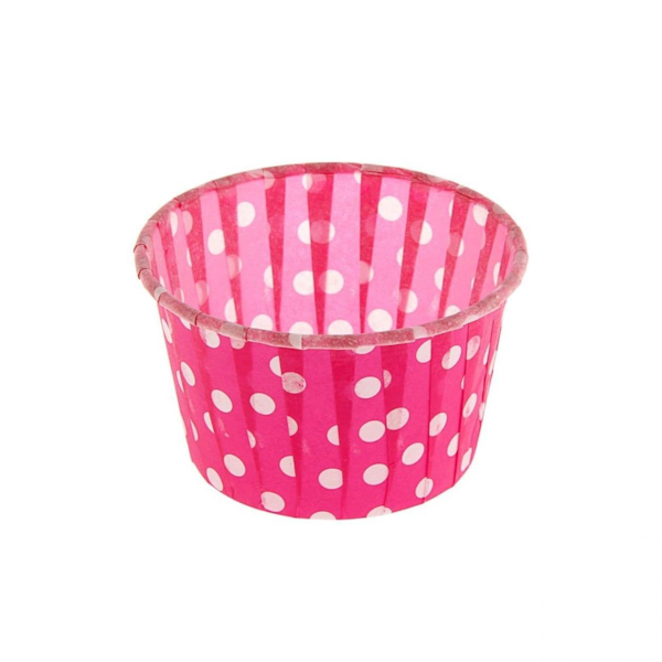 Капсула Маффин Розовый в горох
