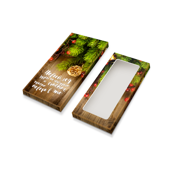 Упаковка плитка "Ветки с шишкой" 17*7,8*1,4см