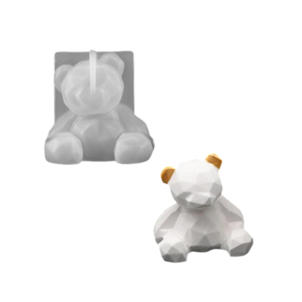 Молд 3D Медвежонок (геометрический)