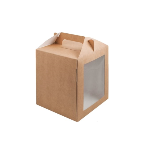 Коробка кулич Крафт 16*16*20 см