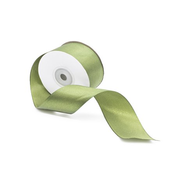 Лента атласная "Фисташковая" 2,5см * 25м
