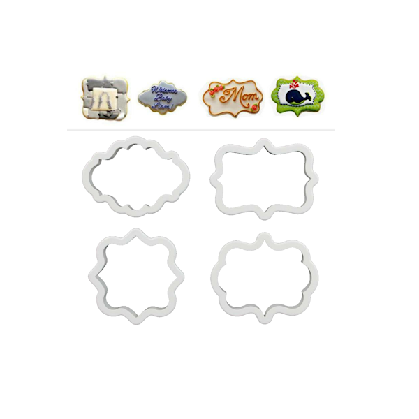 Набор пластик Таблички-рамки 4 шт