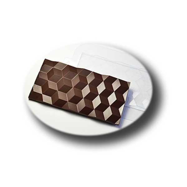 Форма пластик для шоко плитки Кубики