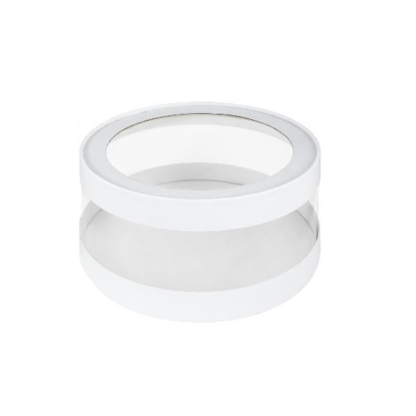 Коробка Шляпная Белая 20*10см