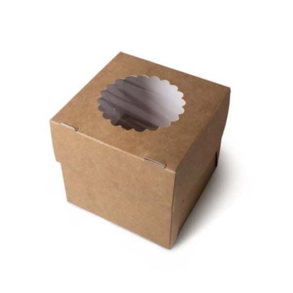 Коробка 1 капкейк Крафт