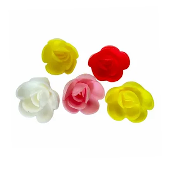 Вафельные Розы малые (2,5см) 5 шт.