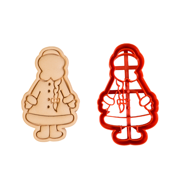 Вырубка пластиковая "Снегурочка №1" 10см