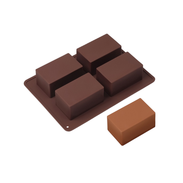 Форма силикон Прямоугольник 4 ячейки