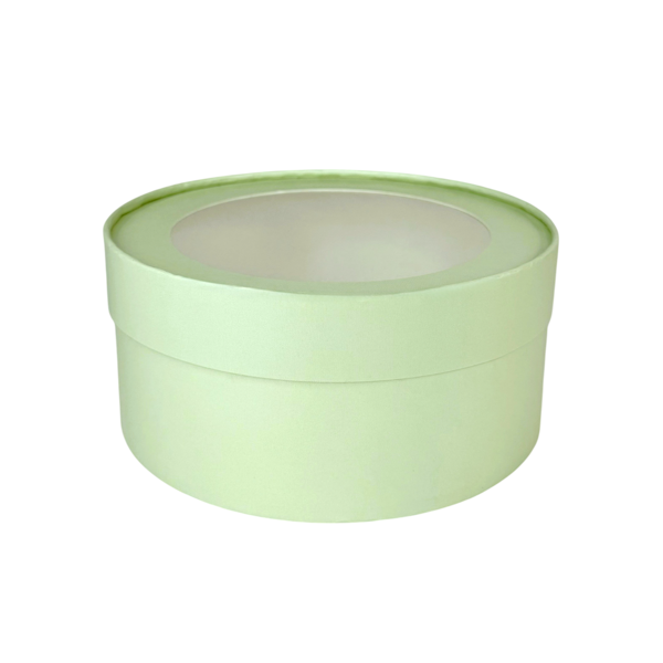 Коробка Шляпная Фисташковая 20*7см