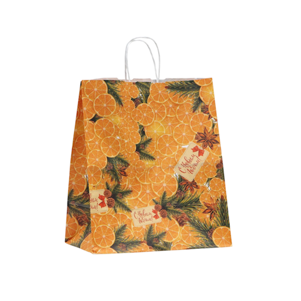 Пакет с ручками Апельсины 32*19*37см