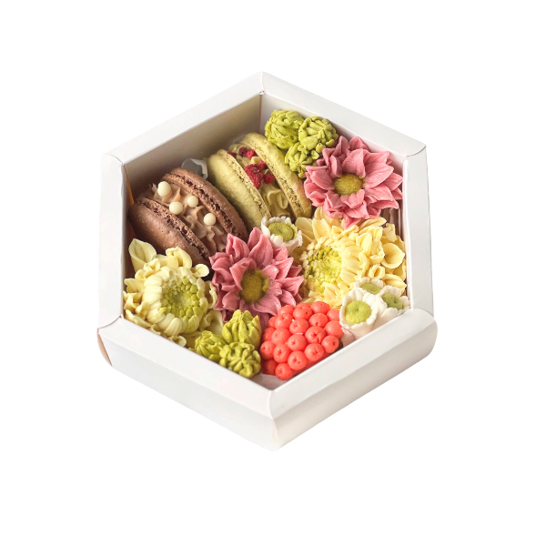 Коробка Шестигранник для зефира 20*20*6см