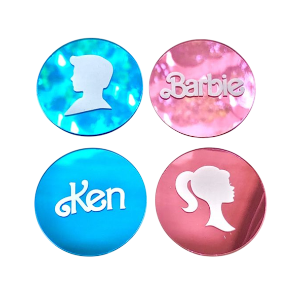 Набор бирок Барби и Кен