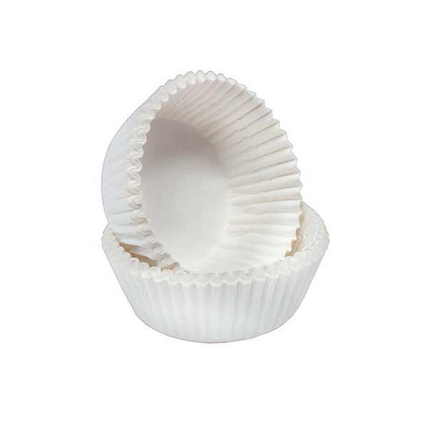 Белые капсулы для капкейков 22 шт (5*3см)