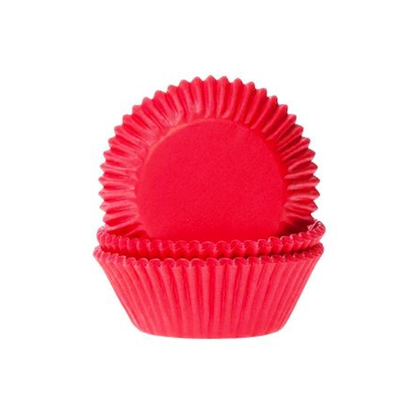 Красные капсулы для капкейков 22 шт (5*3см)