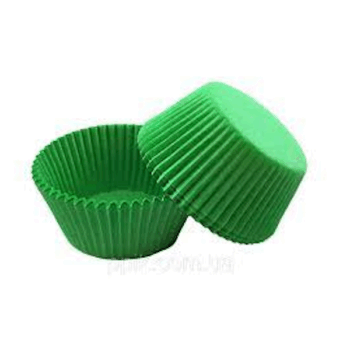 Зелёные капсулы для капкейков 22 шт (5*3см)