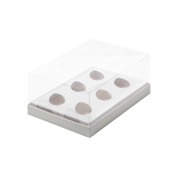 Коробка Белая под яйцо (6 ячеек) 23,5*16*10см