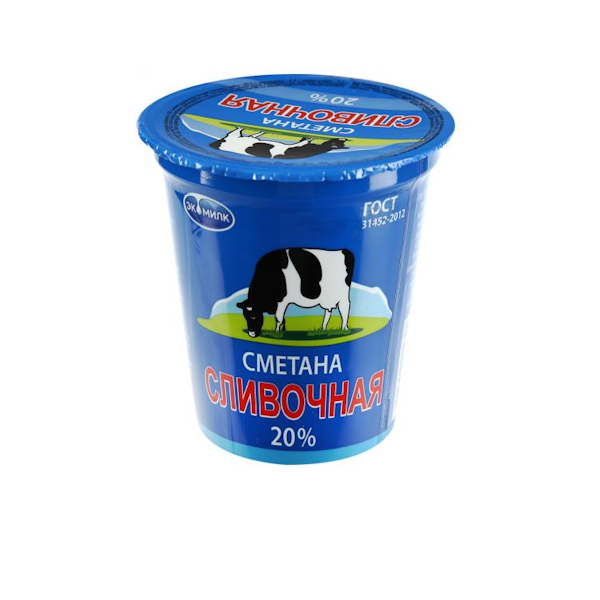 Сметана сливочная 20% 300 гр