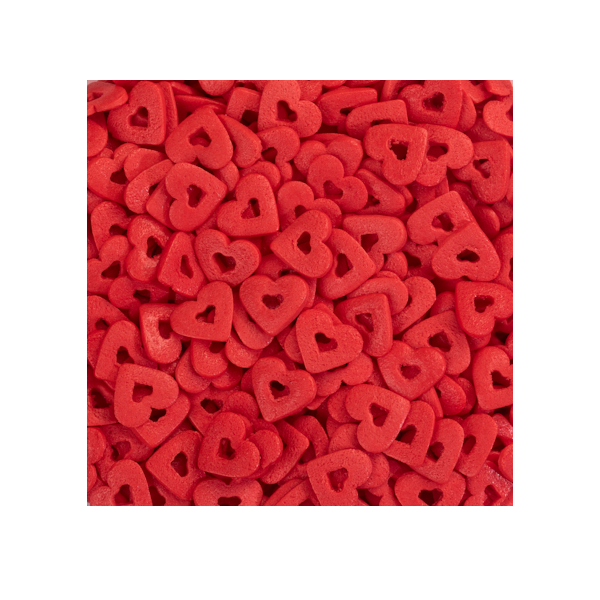 Посыпка "Сердечки двойные красные" 50 гр.