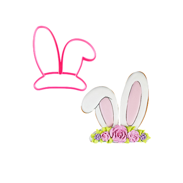 Вырубка пластиковая "Уши зайца" 11 см