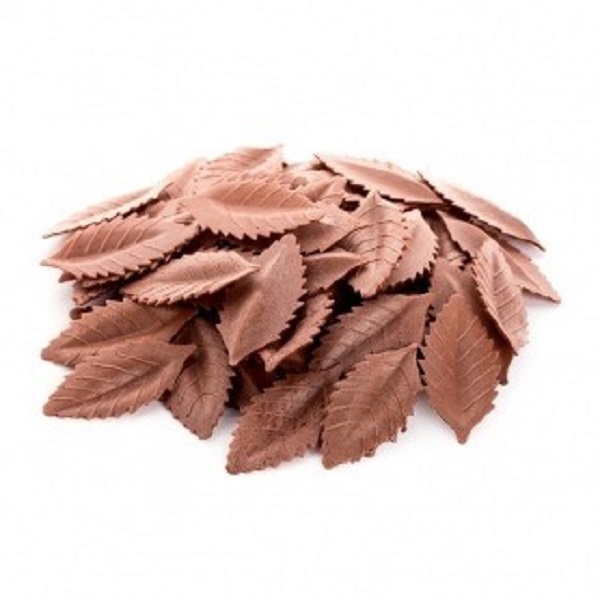 Вафельный Коричневый лист розы, 20шт