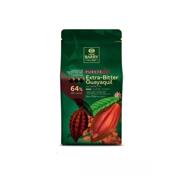 Кувертюр тёмный GUAYAQUIL 64% (вес) 100 г