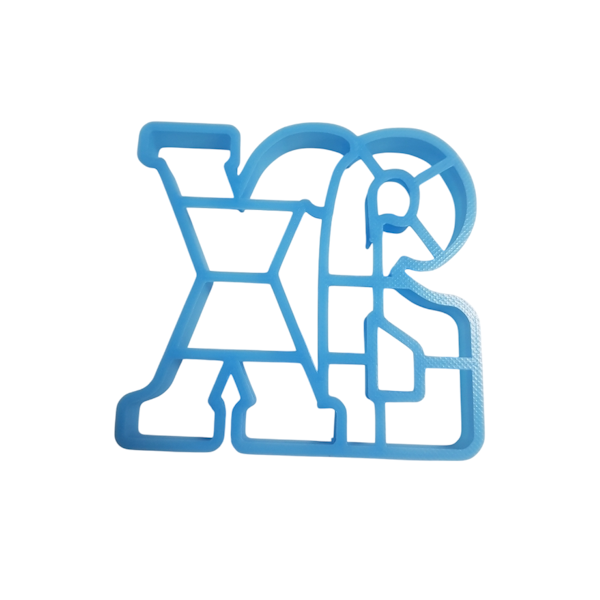 Вырубка пластиковая "Христос Воскрес" 10*10 см