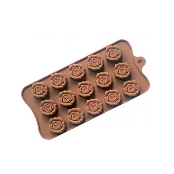 Форма силикон для шоколада Розочки 15 ячеек