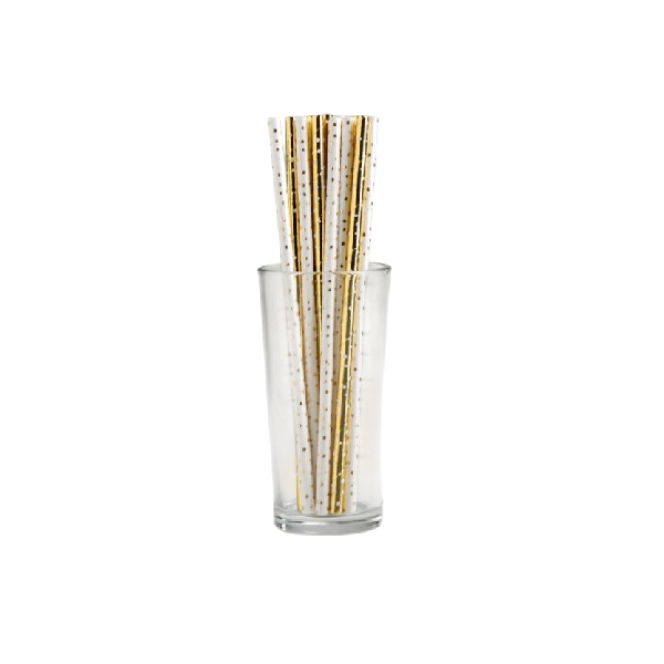 Бумажные трубочки Горошинка (12 шт)