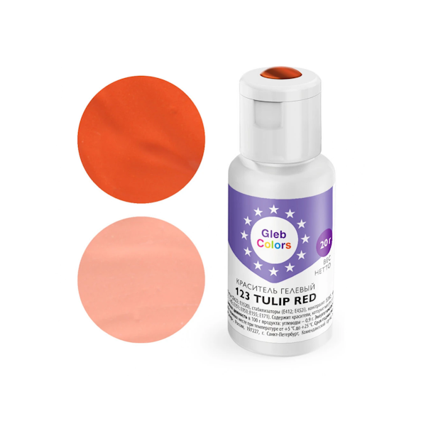 Гелевый краситель GC Tulip Red 20 гр