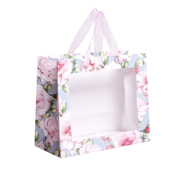 Пакет подарочный Цветы (Beautiful) 24х20х11см