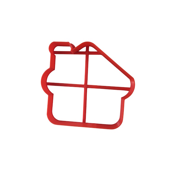 Вырубка пластиковая "Домик" 11 см