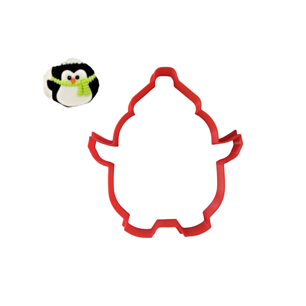 Вырубка пластиковая "Пингвин" 9 см