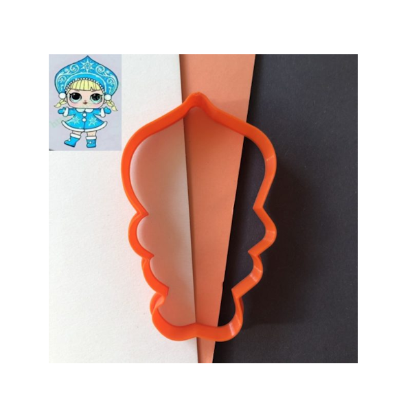 Вырубка пластиковая "Лол снегурочка"