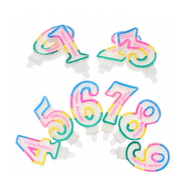 Свеча цветная Цифра 8