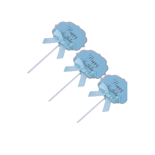 Топпер табличка голубой HB 1 шт