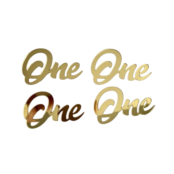 Набор топперов ONE 4 шт (зн2)