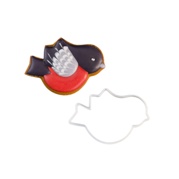 Вырубка пластиковая "Снегирь" 10см