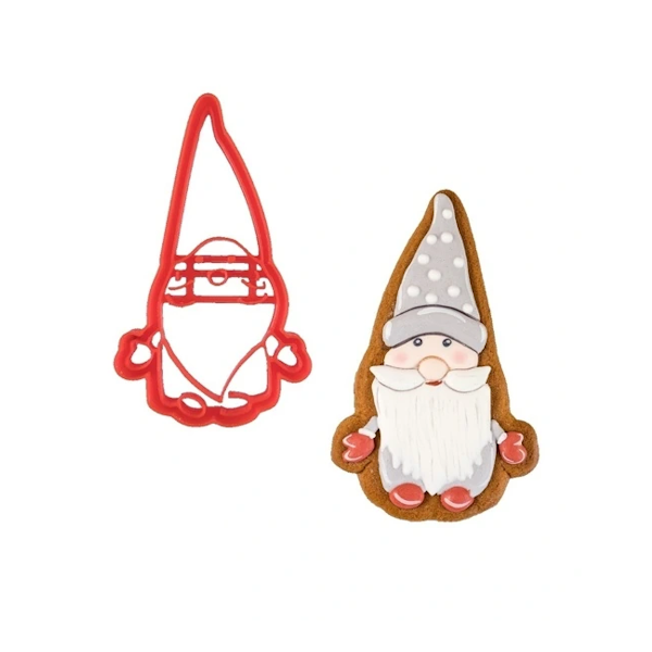 Вырубка пластиковая "Гномик" 10см