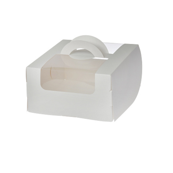 Коробка Бенто-торт Белая 14-14-8см